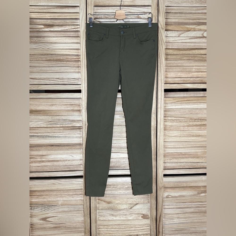 Prana Olive Green Athleisure Pants Size 8 - Picture 2 of 9
